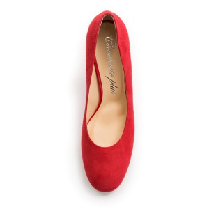 Adele スエード赤 アッパー画像